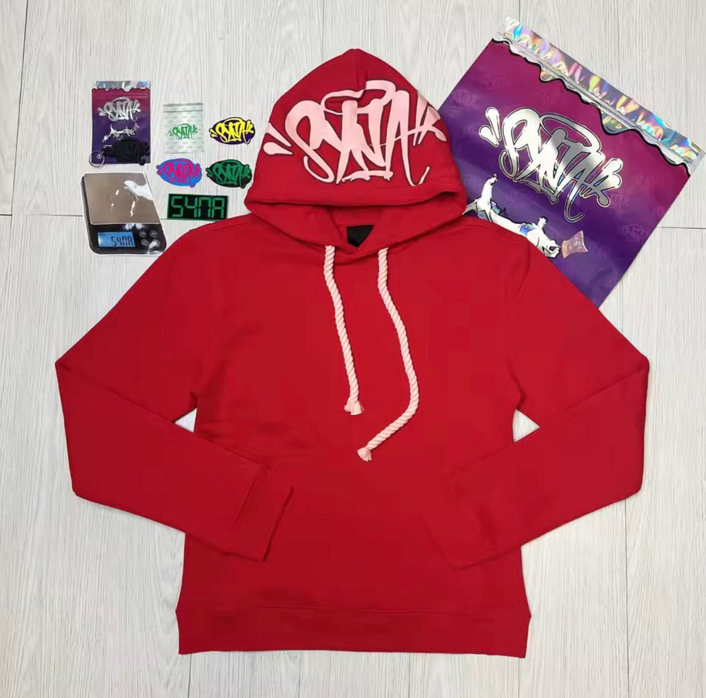 Syna Blood Hoodie – Rojo Intenso