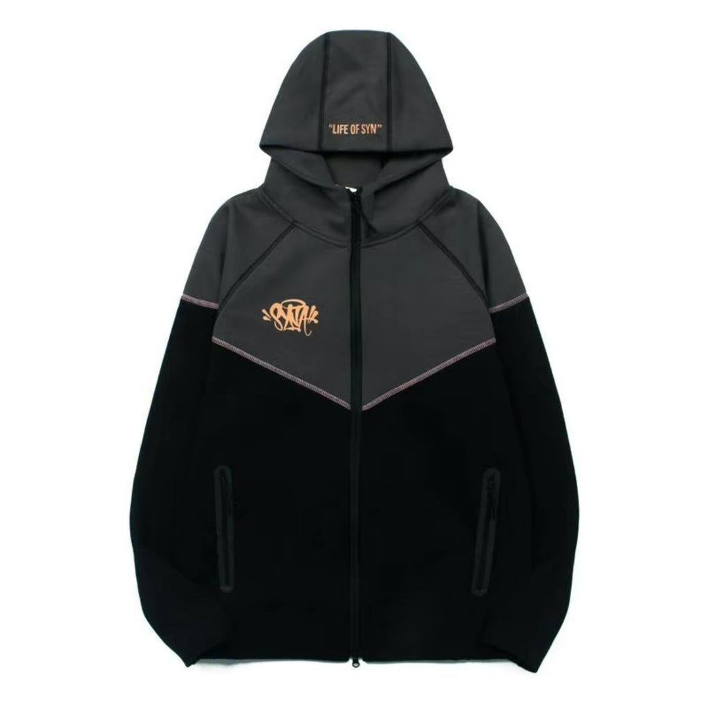Syna x Central Cee Zip Hoodie – Black