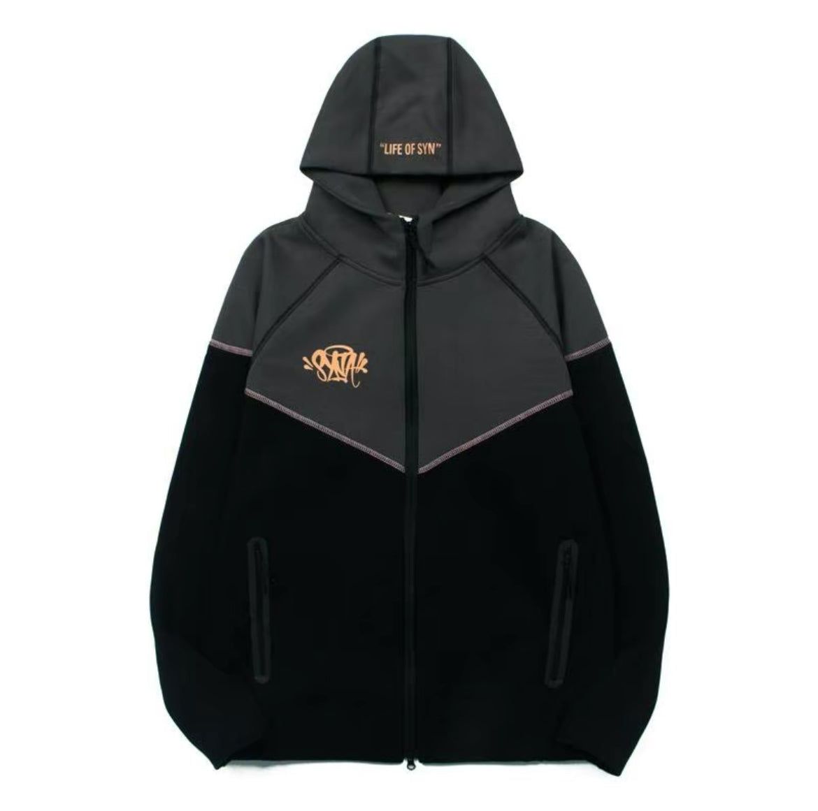 Syna x Central Cee Zip Hoodie – Black