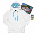 Syna Ice Hoodie – Blanco / Azul