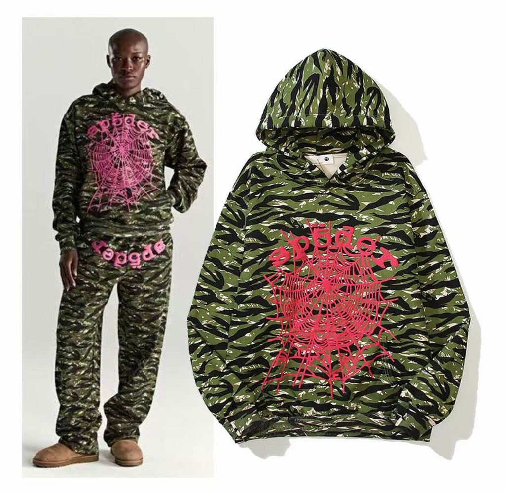Sp5der Web Camo Hoodie – Red Spider (Kanye Edition)