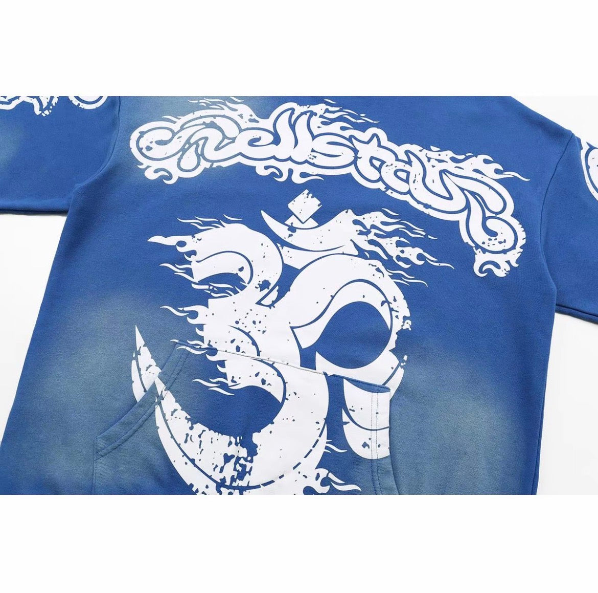 Hellstar Graffiti Hoodie – Blue
