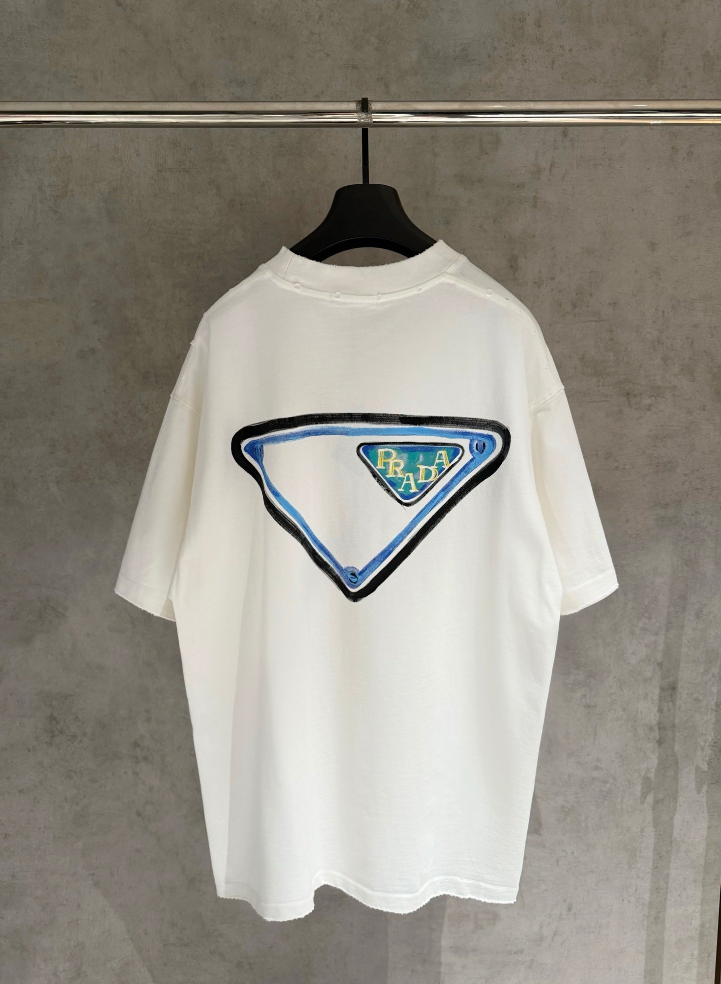 Playera Prada Triangle Patch