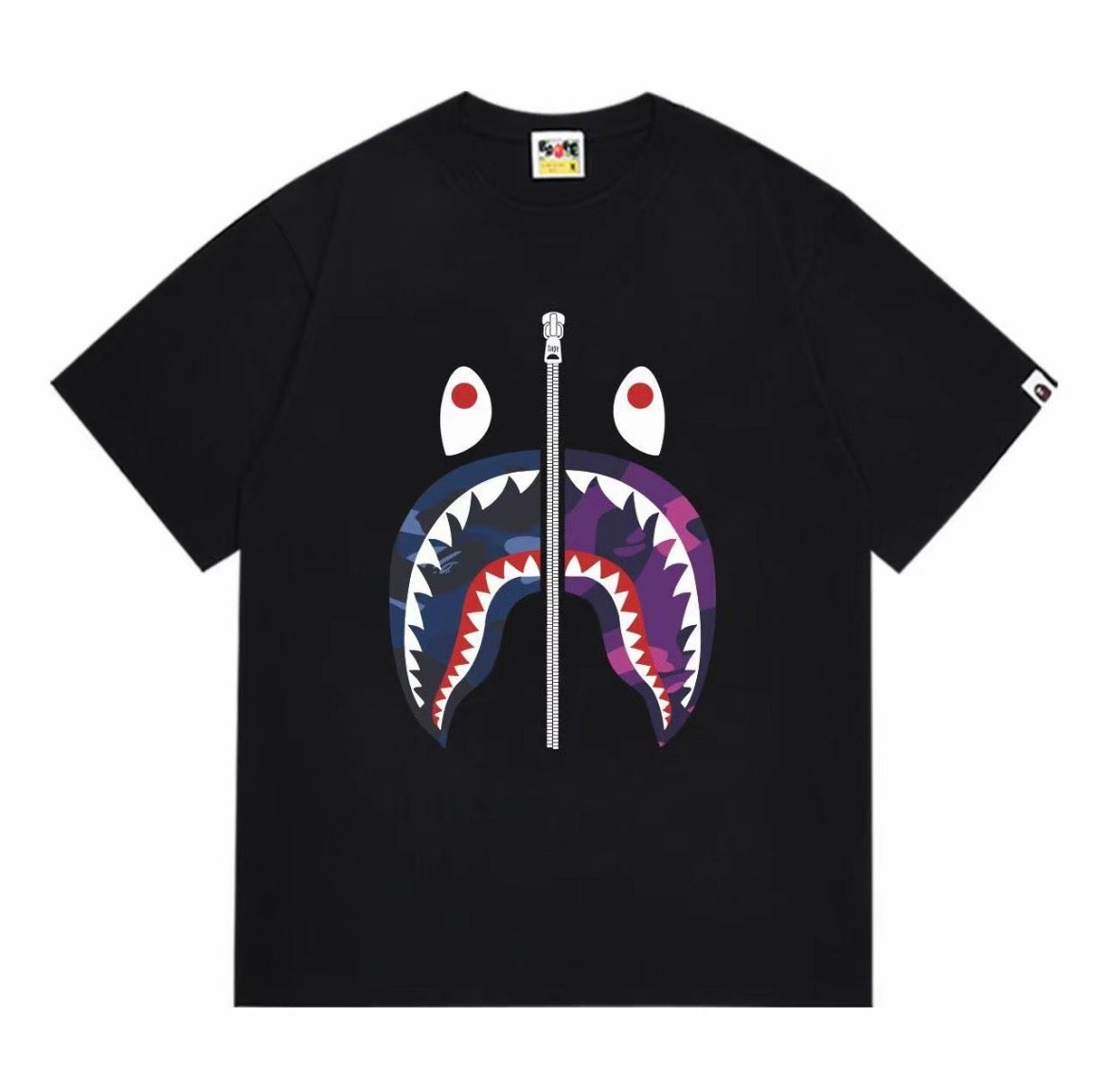 BAPE Shark Graphic Tee – Black