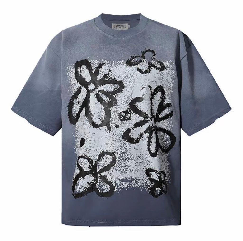 Saint Louis Monogram Graphic Tee – Grey