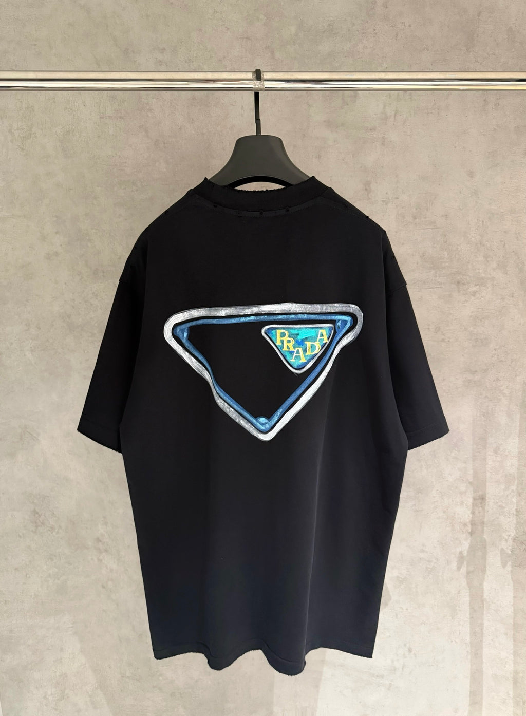 Playera Prada Triangle Patch