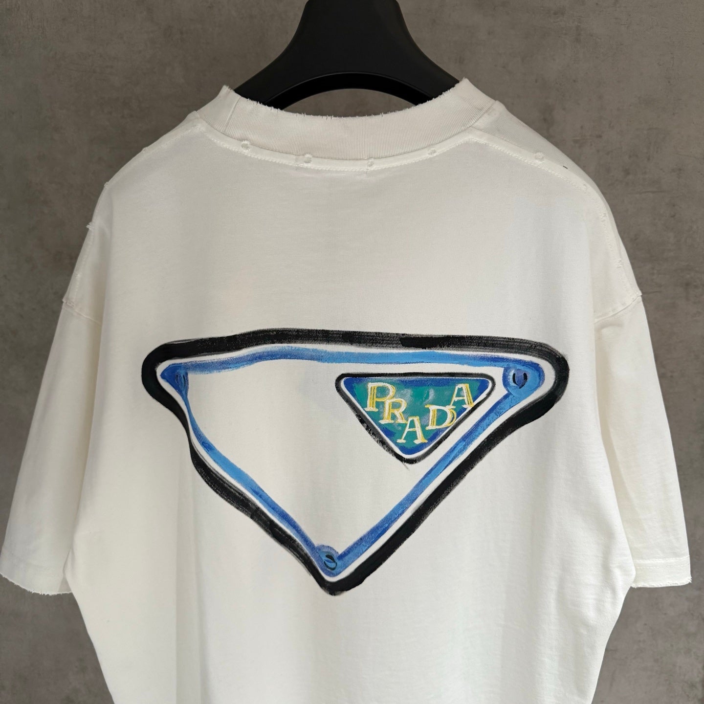Playera Prada Triangle Patch