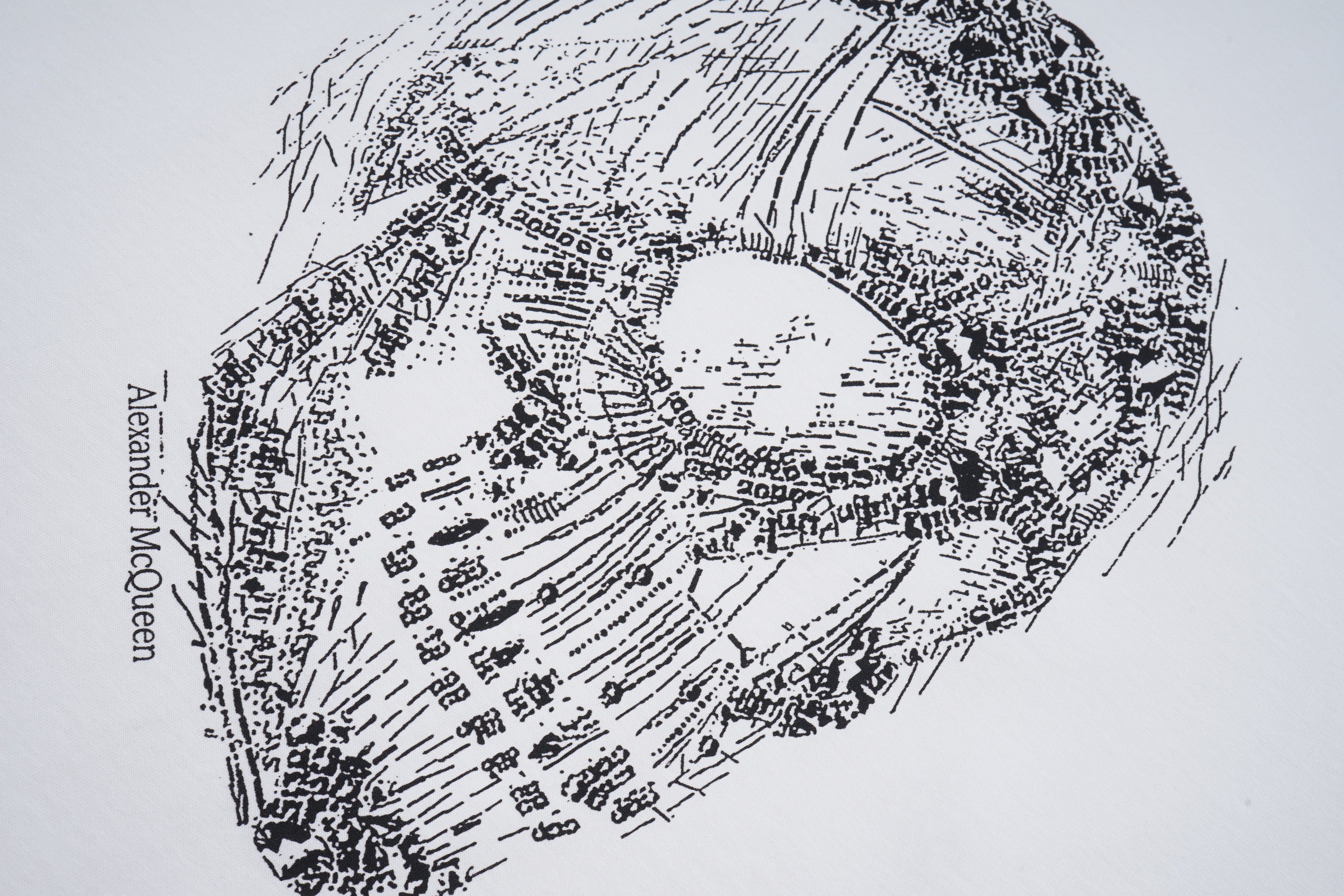 Playera Alexander Wang Sketch Skull