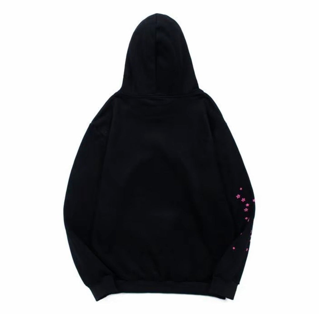 Sp5der Angel Number Web Hoodie – Black