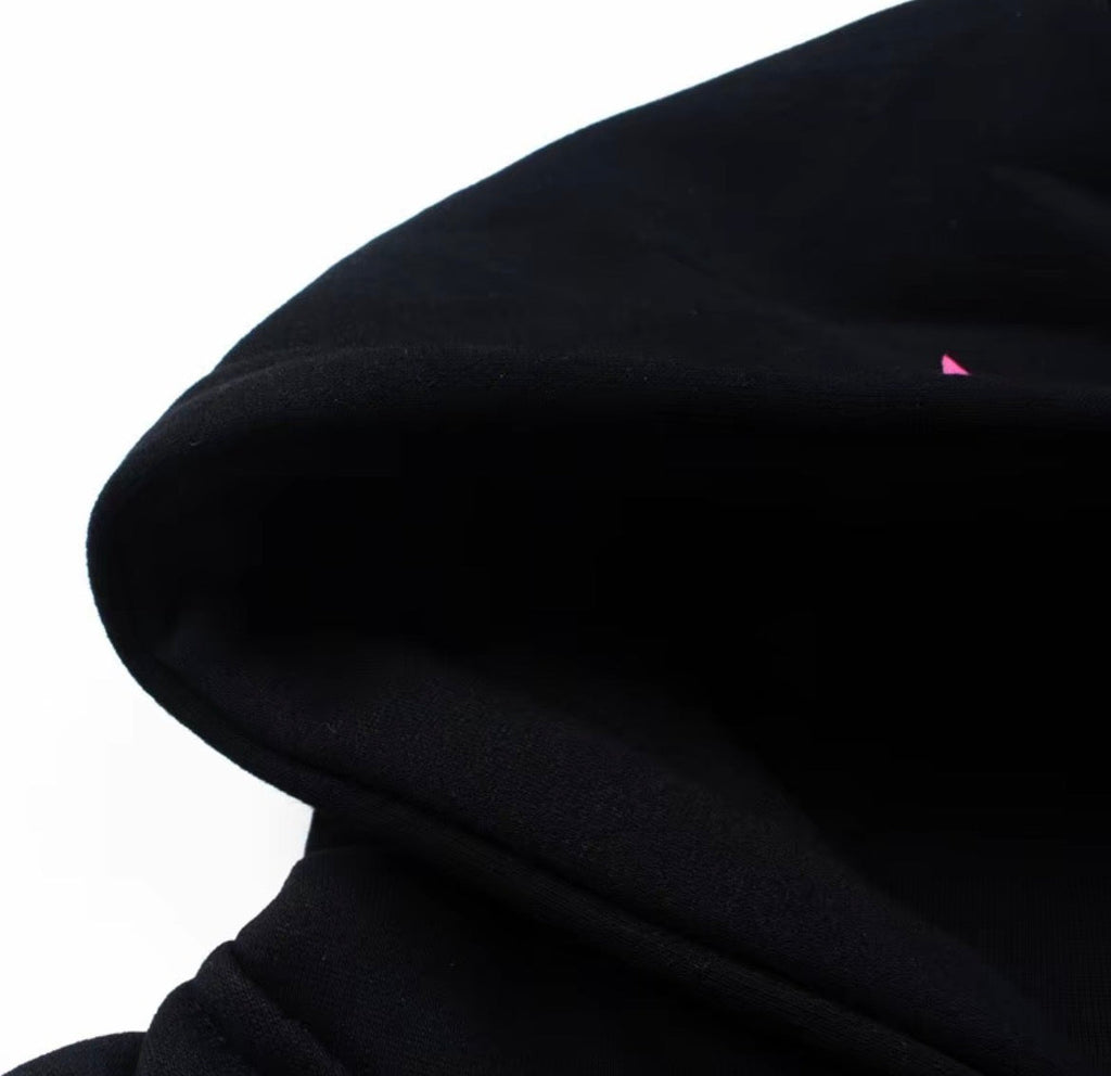 Sp5der Angel Number Web Hoodie – Black