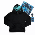 Syna Ocean Hoodie – Negro / Azul