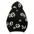 Cotton Bloom Hoodie – Black