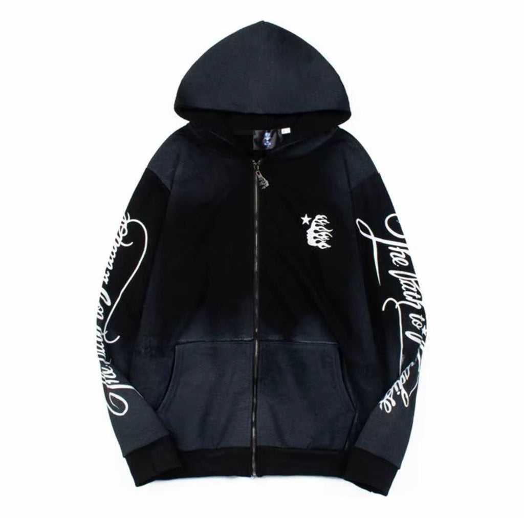 Hellstar Path to Paradise Zip Hoodie – Black