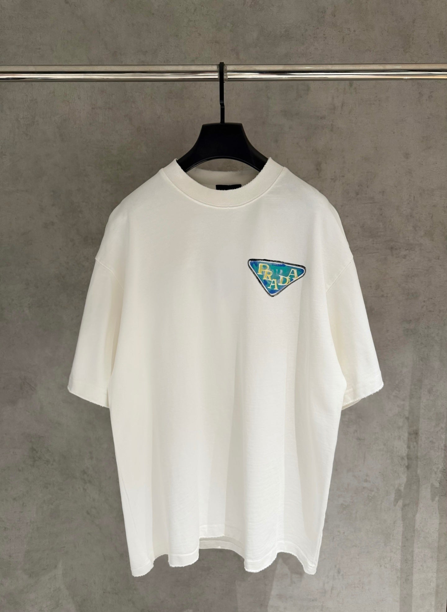 Playera Prada Triangle Patch