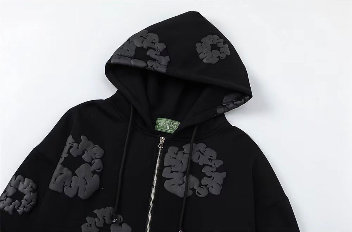 Denim Tears Midnight Wreath Hoodie – Black