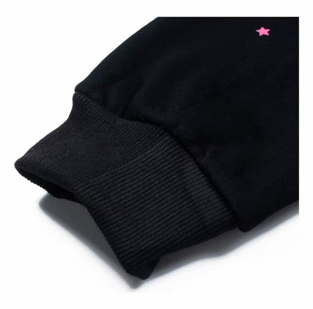 Sp5der Angel Number Web Hoodie – Black