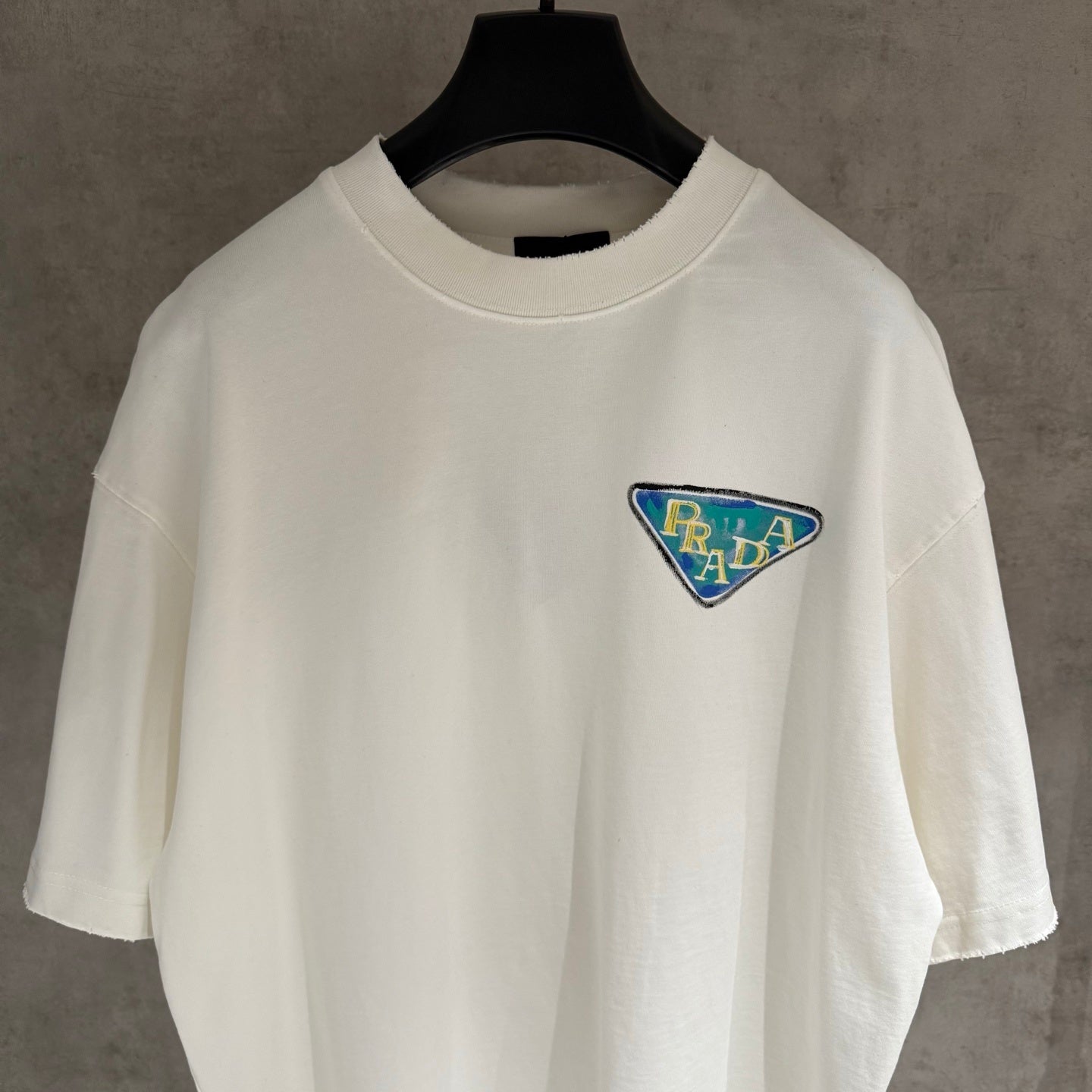 Playera Prada Triangle Patch