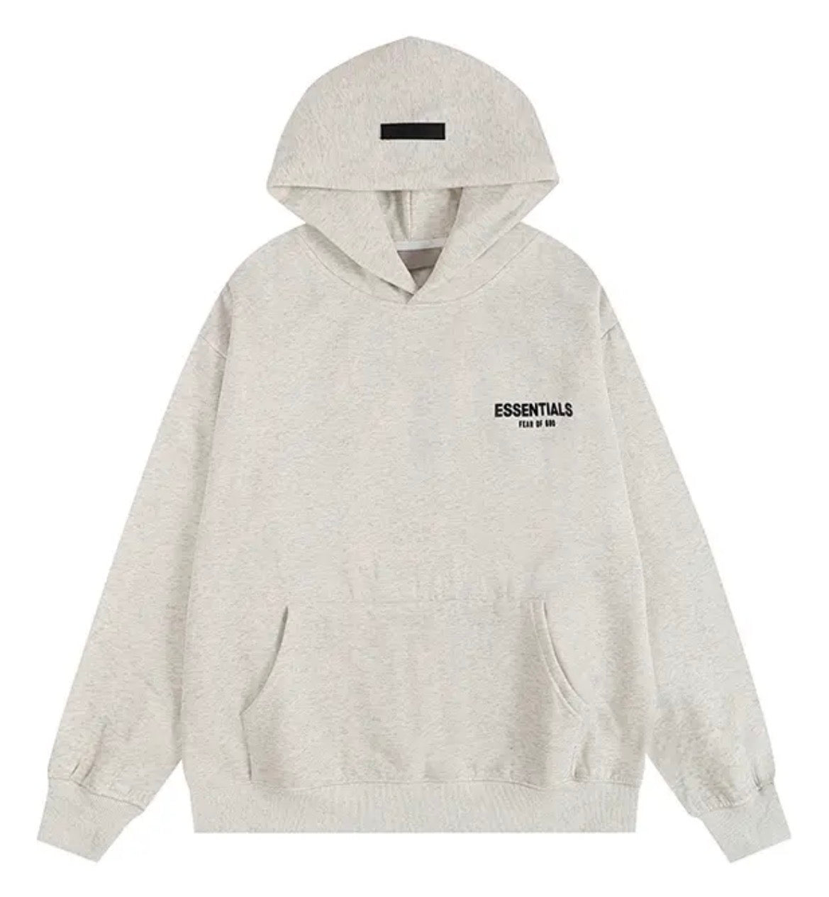Essential Back Logo Hoodie (“Light Oatmeal / Grey”)