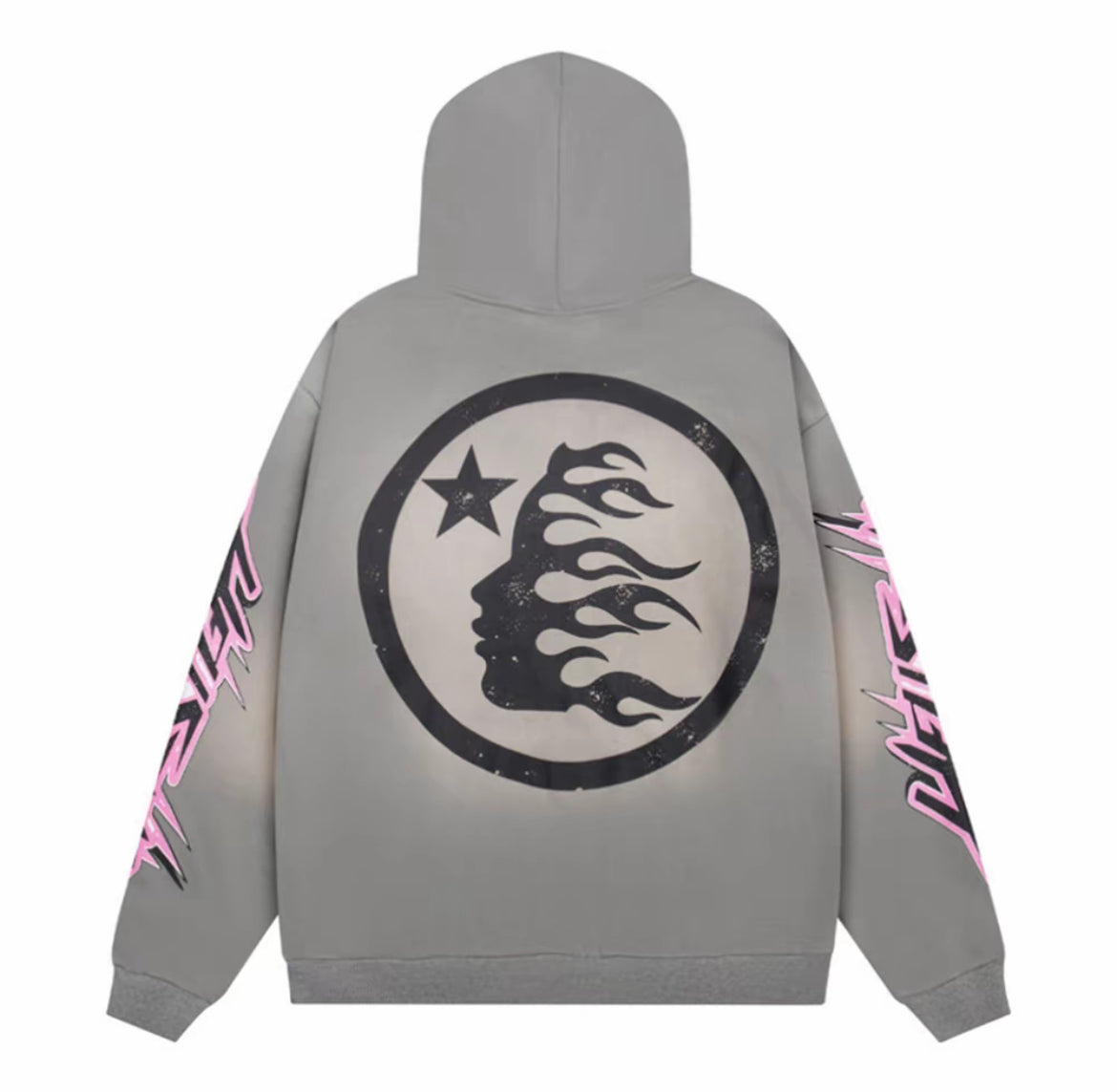 Hellstar Punk Graphic Hoodie – Grey