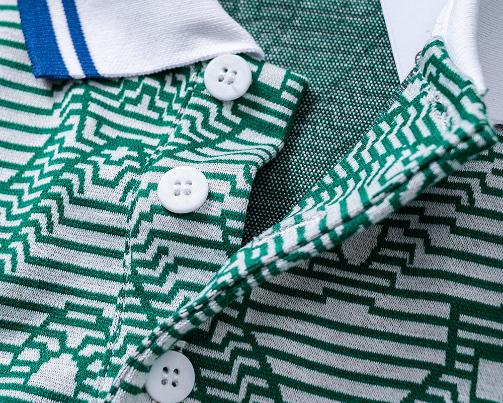 Playera tipo Polo Casablanca Laurel Self-Tie Monogram