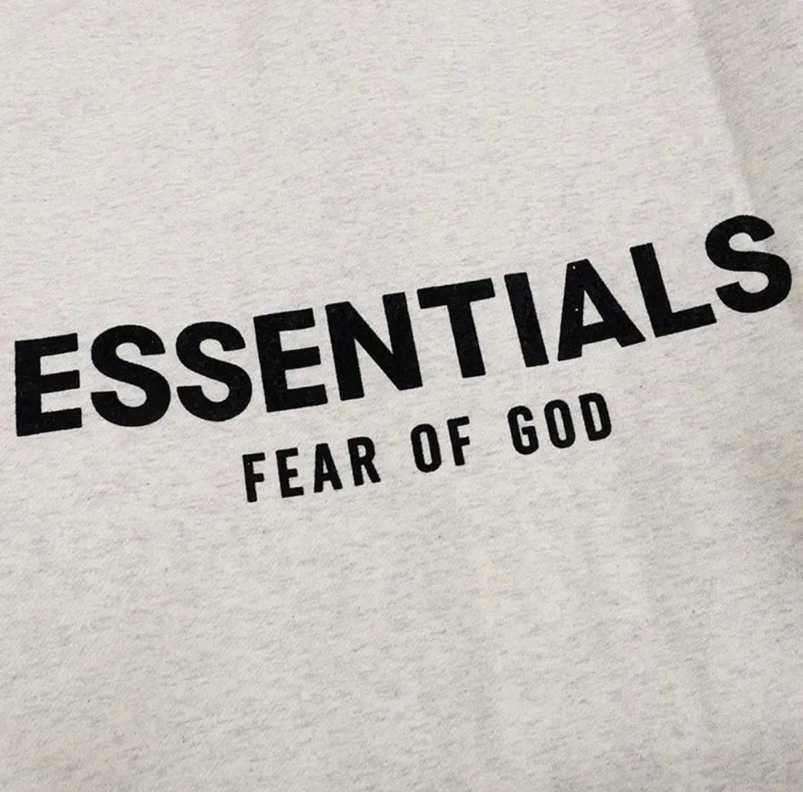 Essential Back Logo Hoodie (“Light Oatmeal / Grey”)