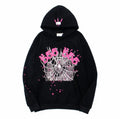 Sp5der Angel Number Web Hoodie – Black