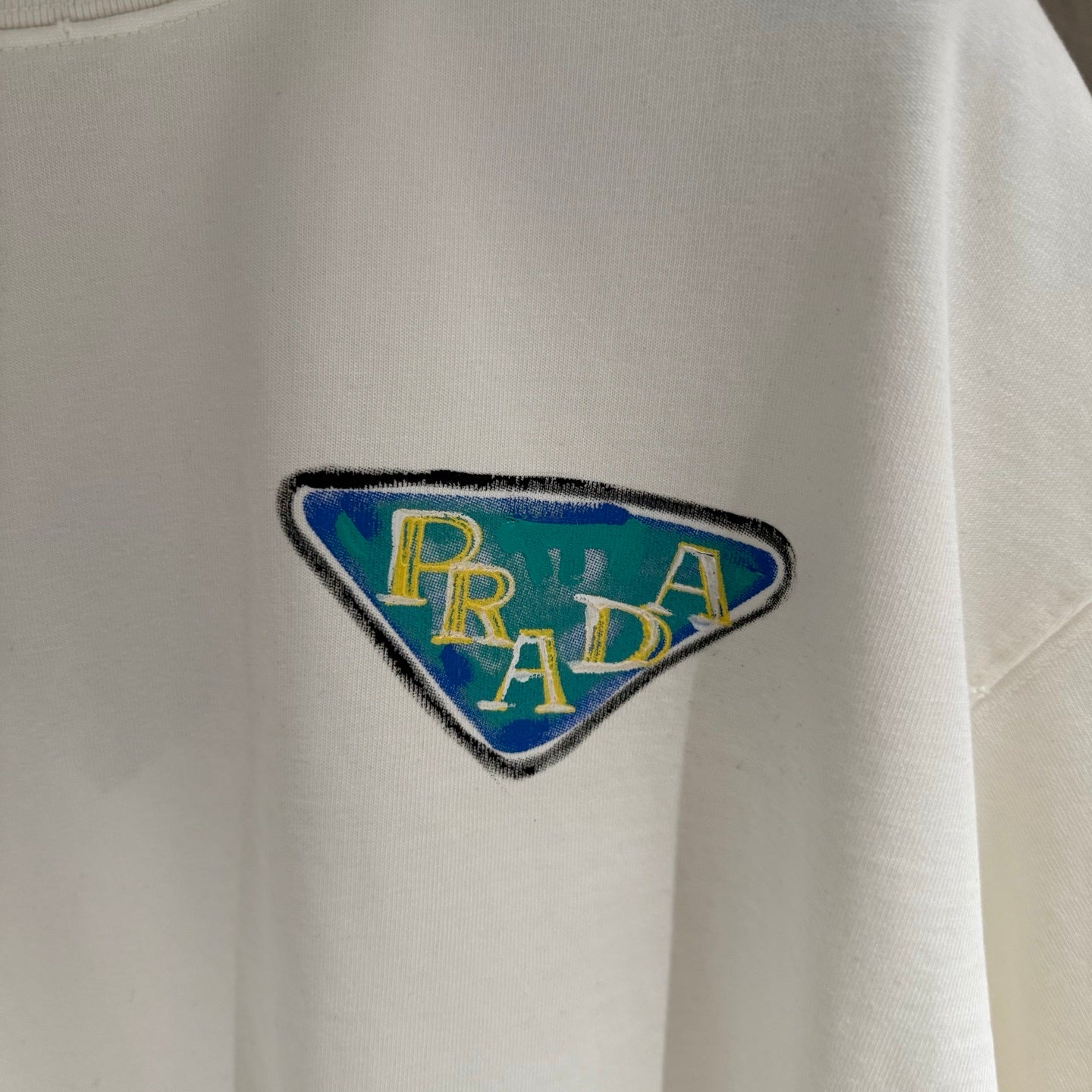Playera Prada Triangle Patch
