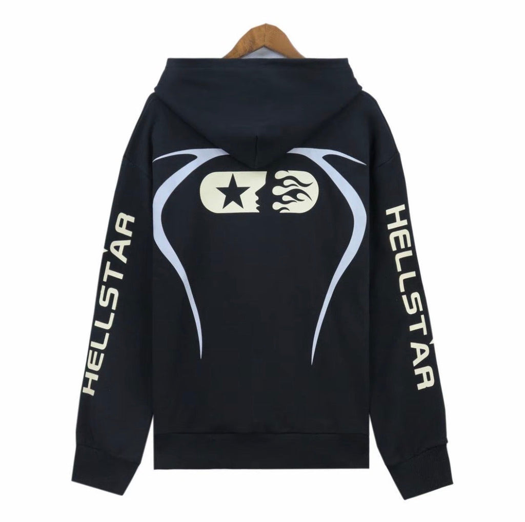 Hellstar Sport Heavyweight Zip Hoodie – Black