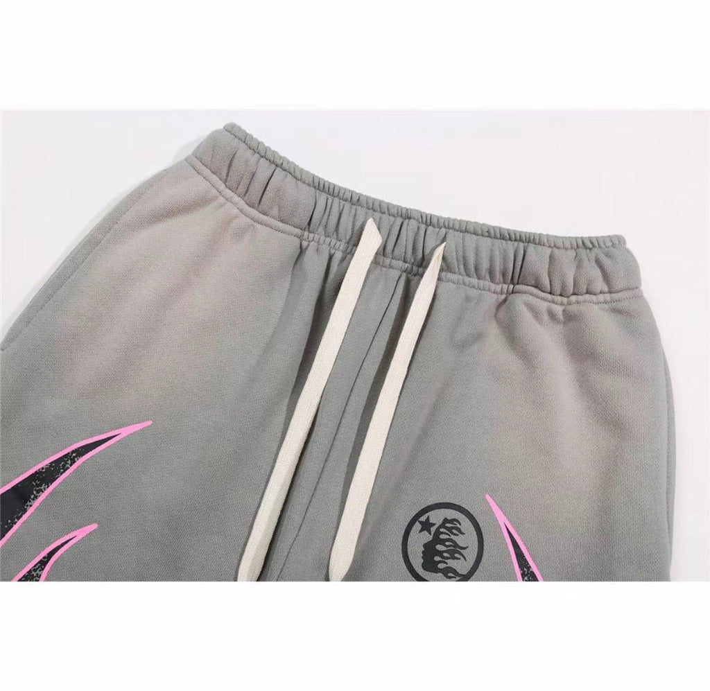 Hellstar Graphic Sweatpants – Grey