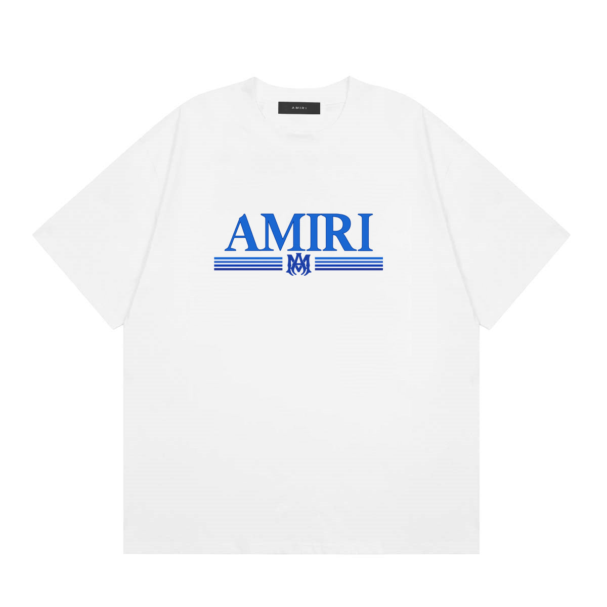 Playera Amiri MA Bar con gráficos en azul