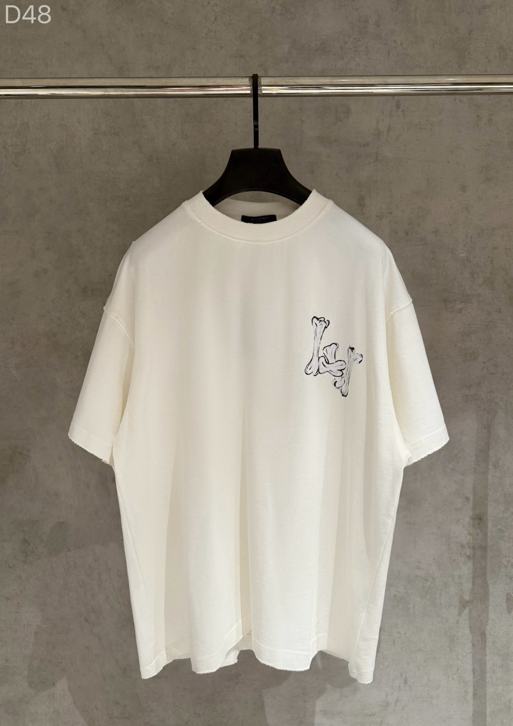 Playera Louis Vuitton LV Bones Blanca