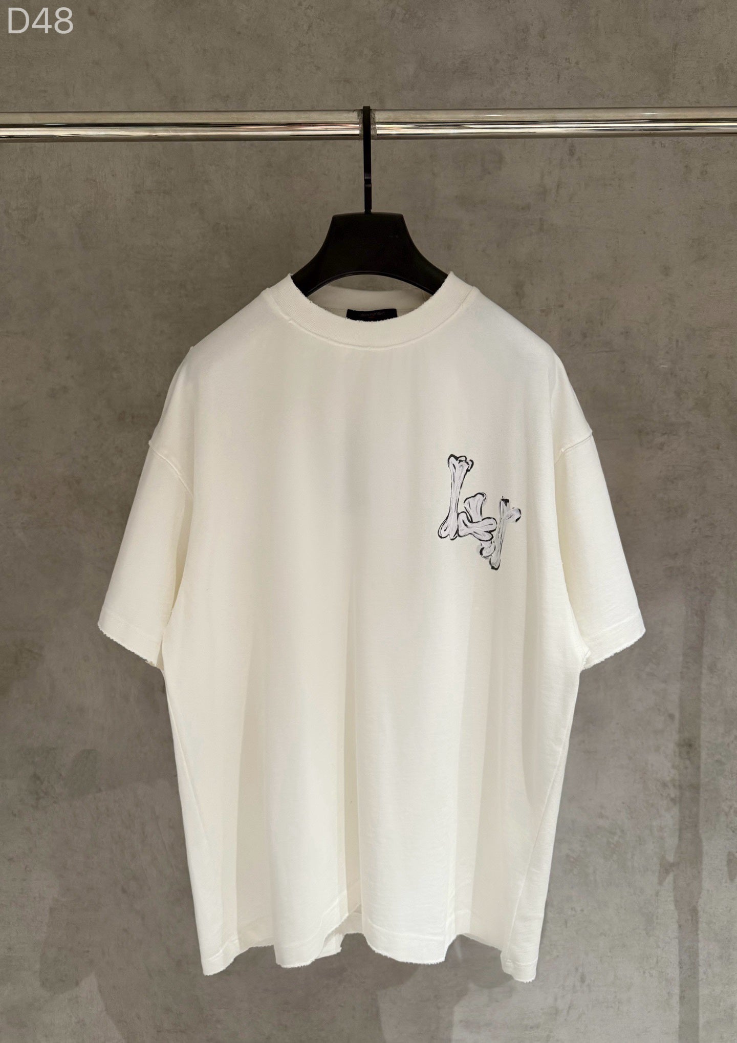 Playera Louis Vuitton LV Bones Blanca