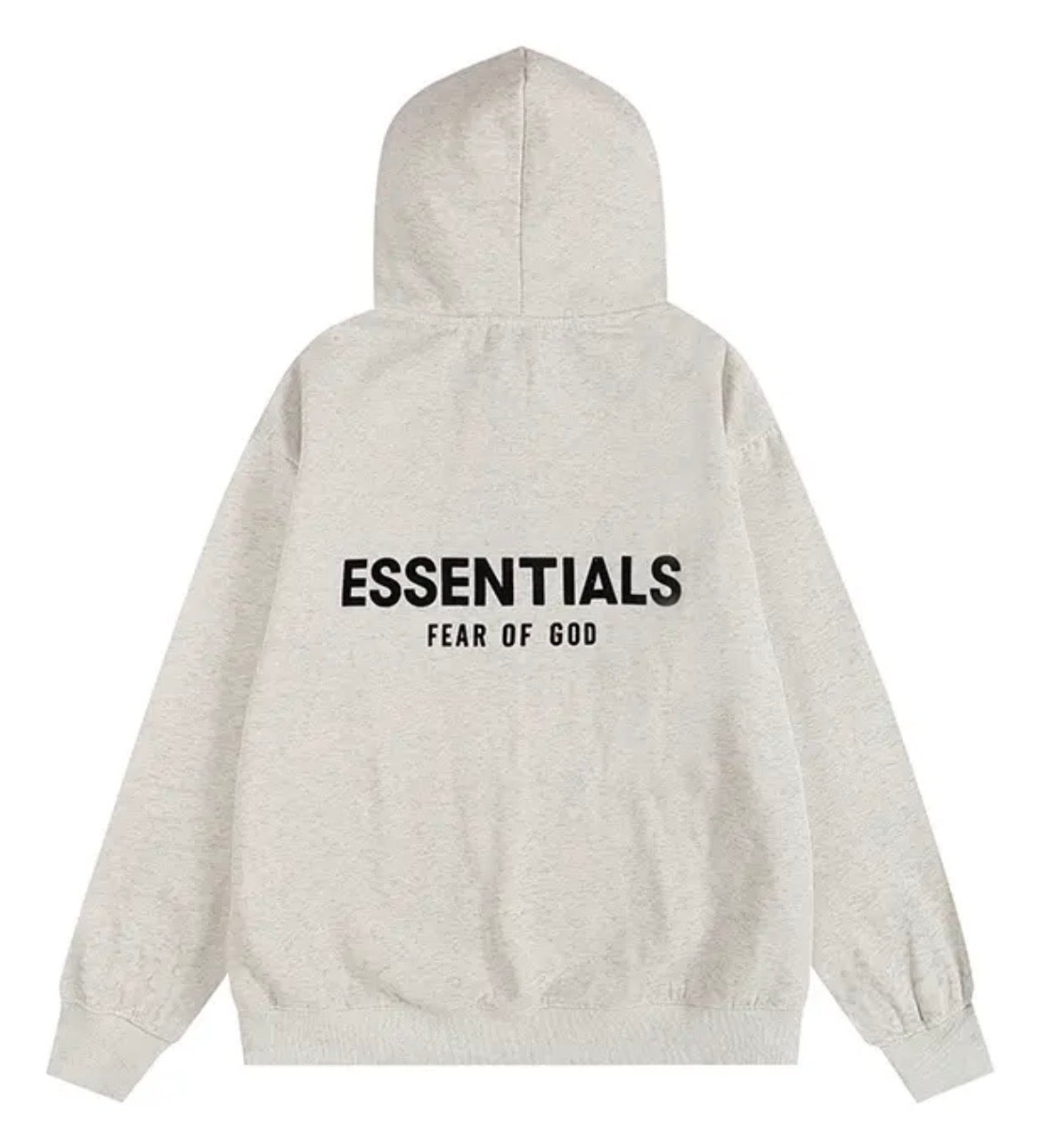 Essential Back Logo Hoodie (“Light Oatmeal / Grey”)