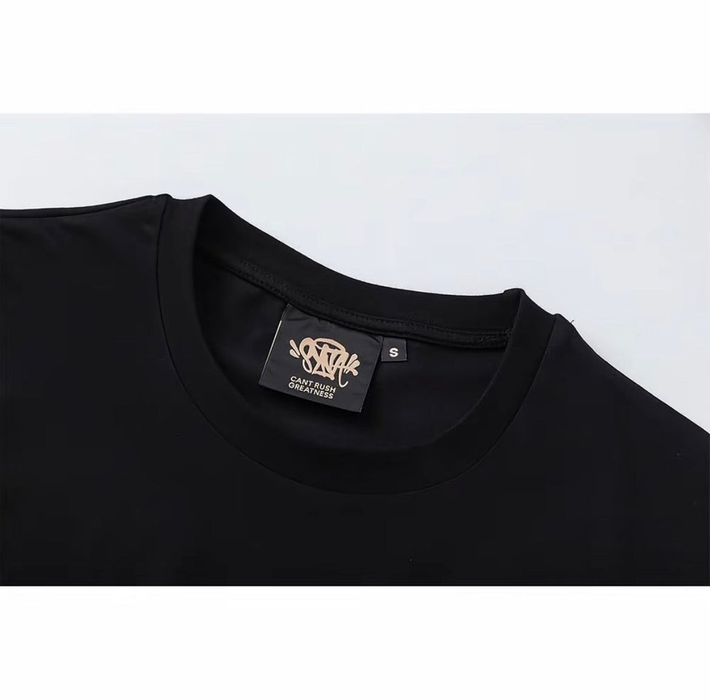 Syna Oversize Tag Tee – Black - Central cee