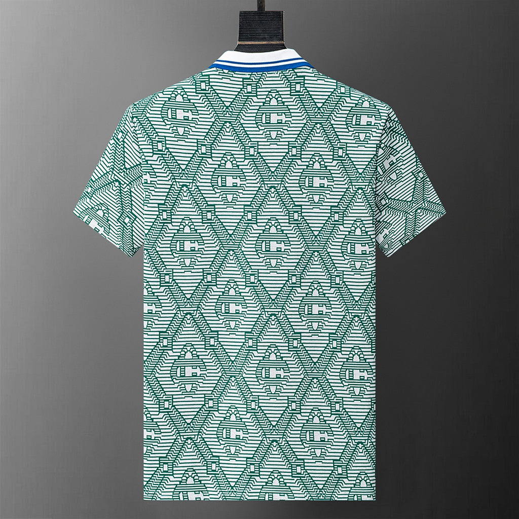 Playera tipo Polo Casablanca Laurel Self-Tie Monogram