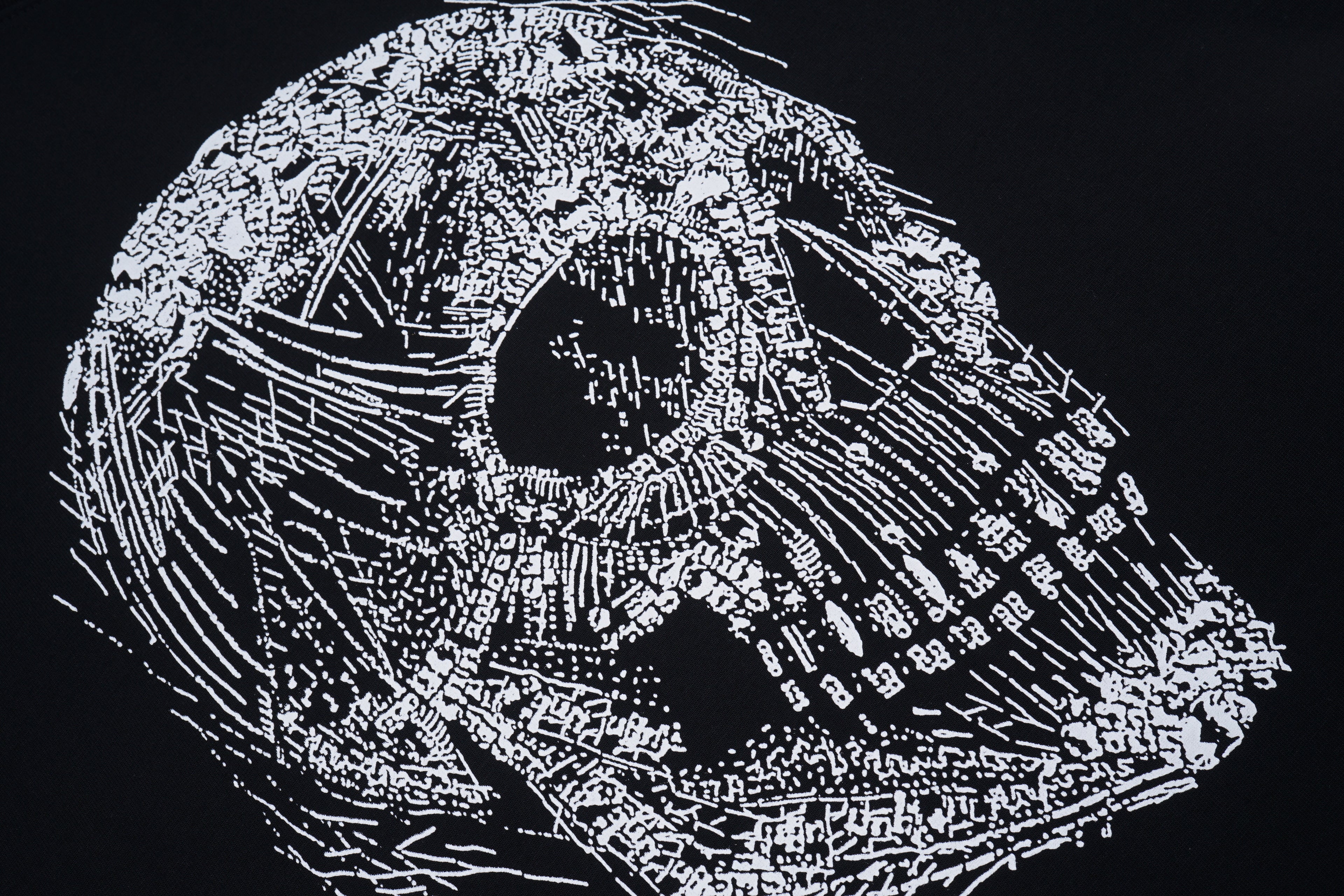 Playera Alexander Wang Sketch Skull