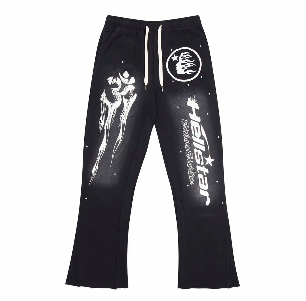 Hellstar Graphic Sweatpants – Black