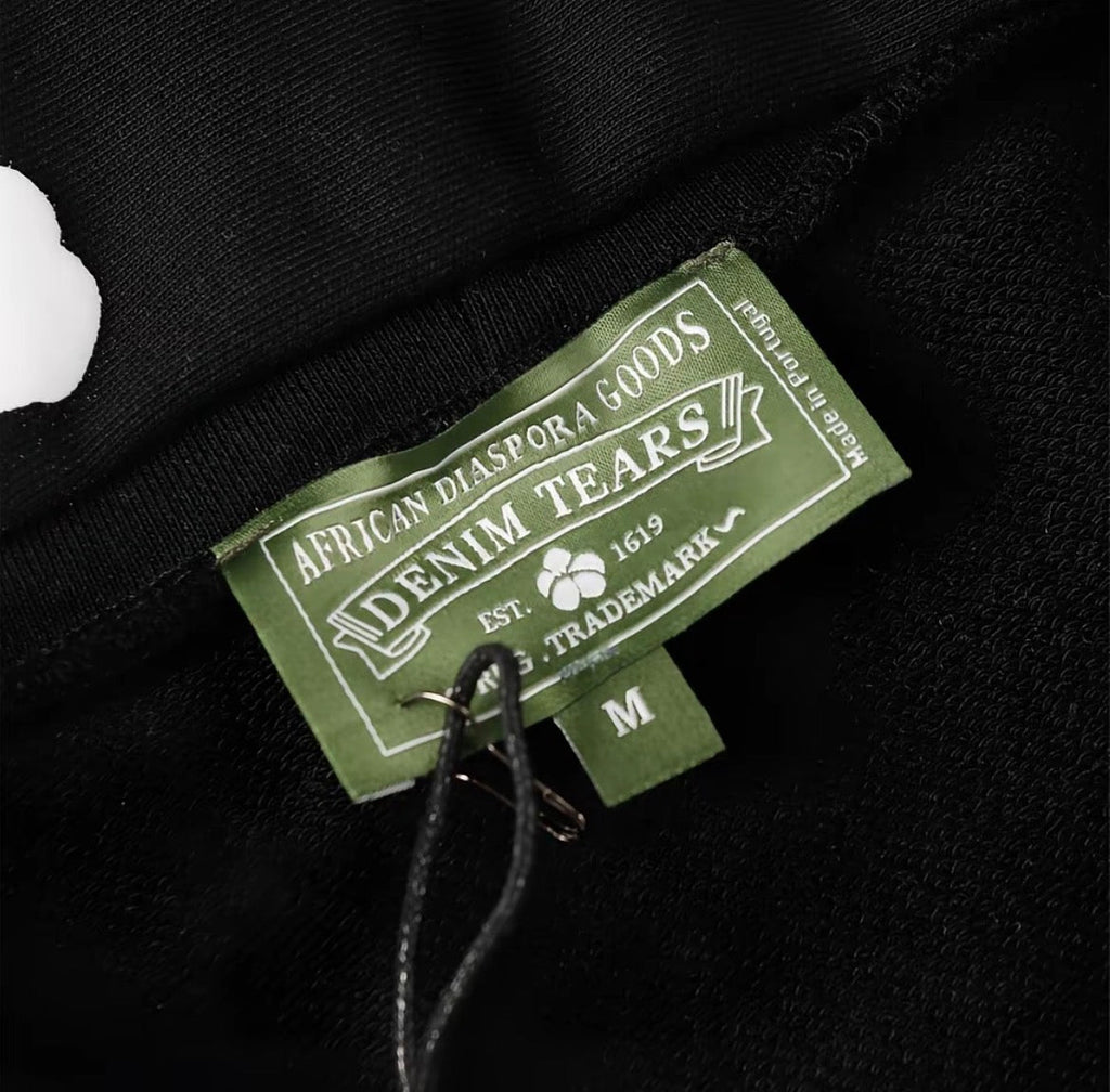 Denim Tears “The Cotton Wreath” Hoodie – Black