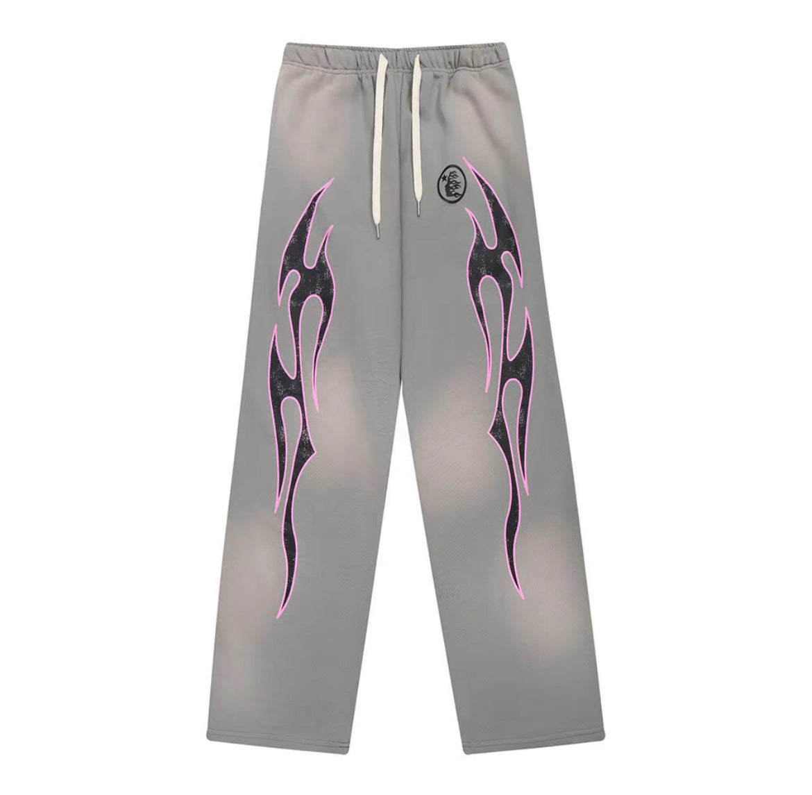 Hellstar Graphic Sweatpants – Grey