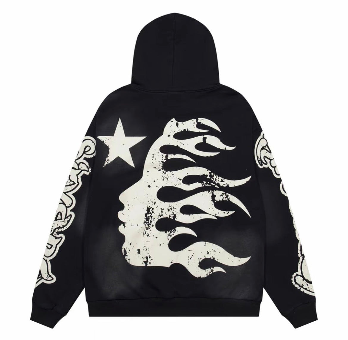 Hellstar Graffiti Hoodie – Black