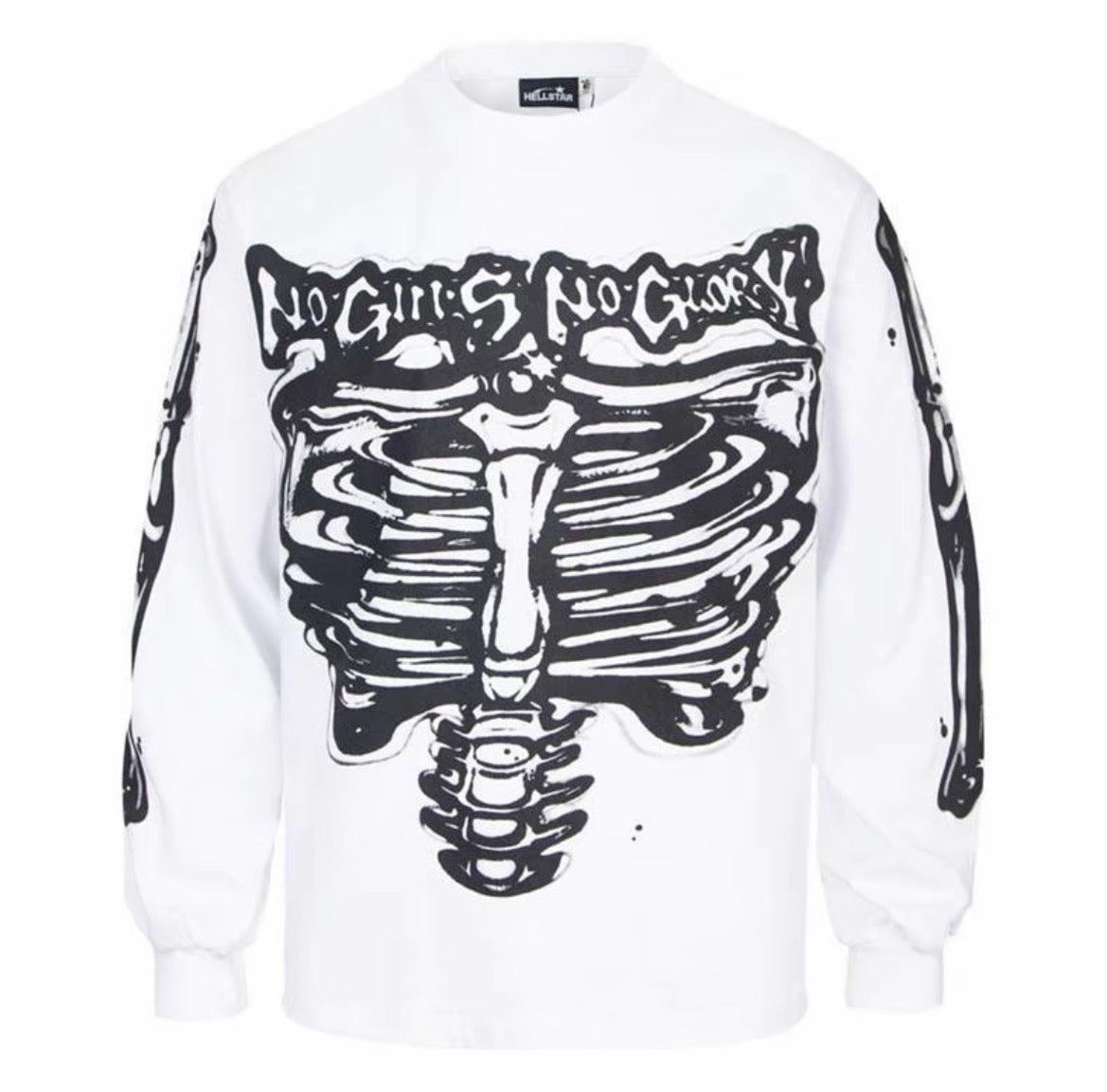 Hellstar Skeleton Hell Hoodie – White