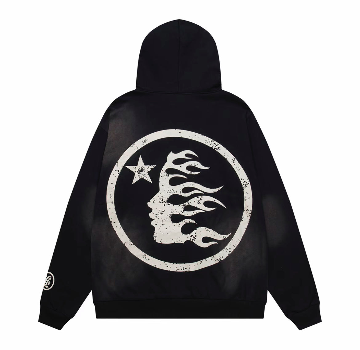 Hellstar “Stars” Graphic Hoodie – Black