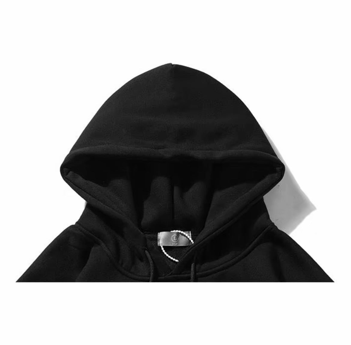 Cactus Patchwork Hoodie – Black