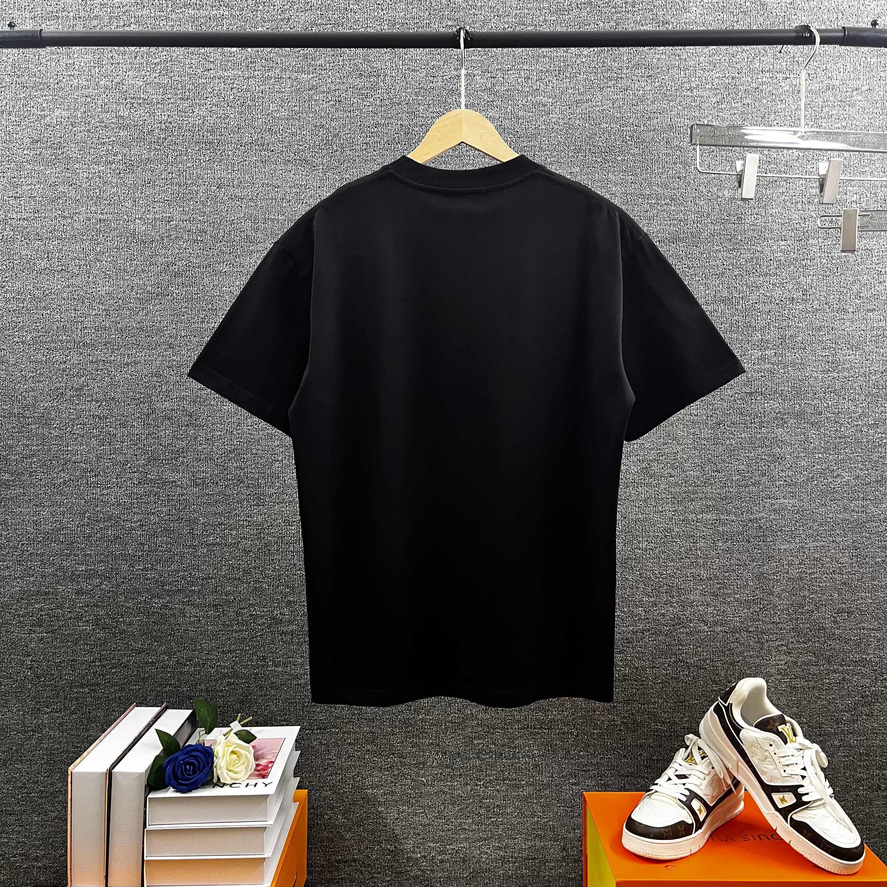 Playera Alexander Wang Stacked Logo Negro