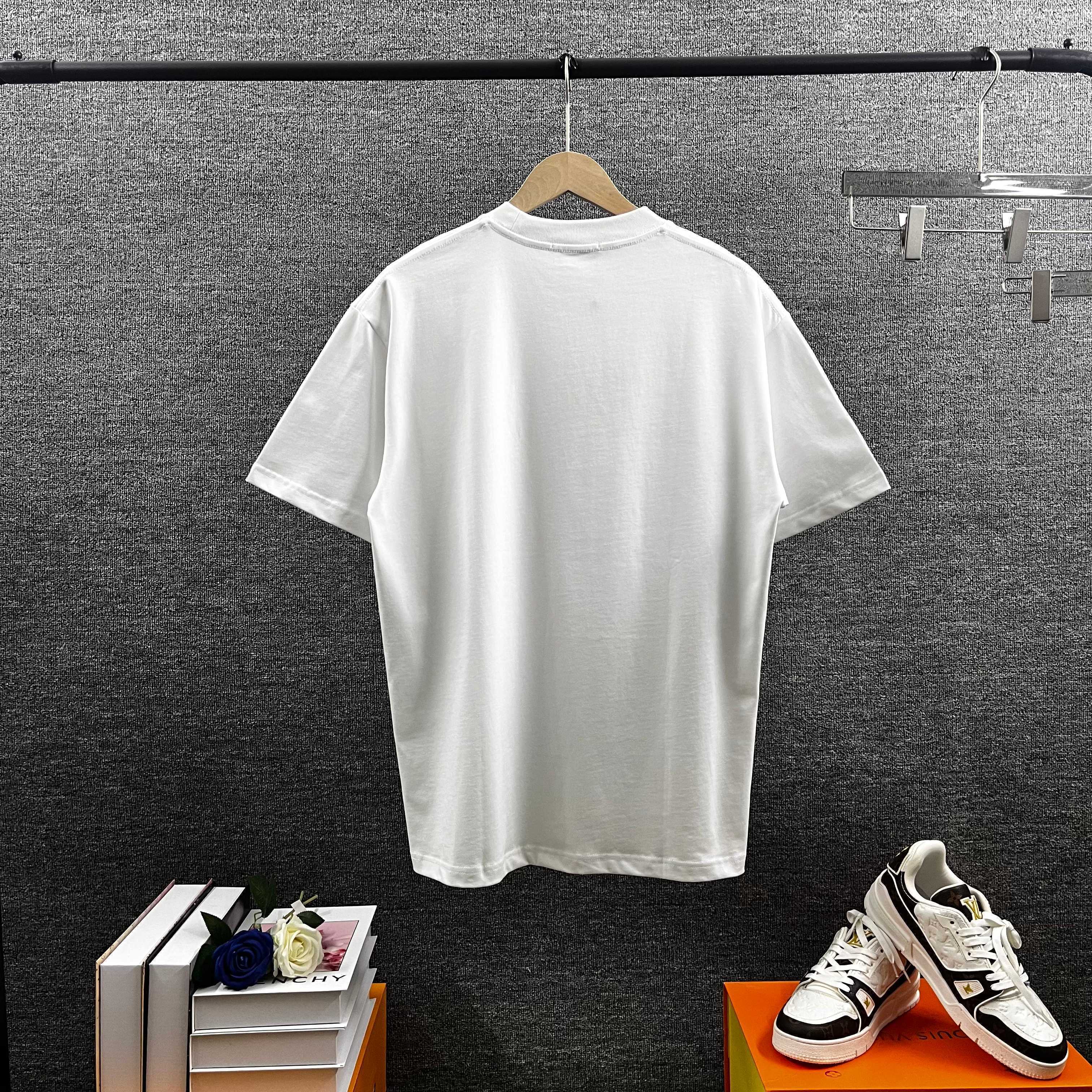 Playera Alexander Wang Stacked Logo Blanca