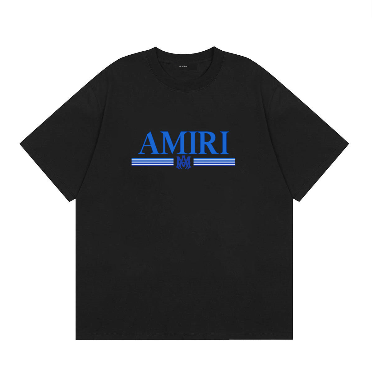 Playera Amiri MA Bar con gráficos en azul