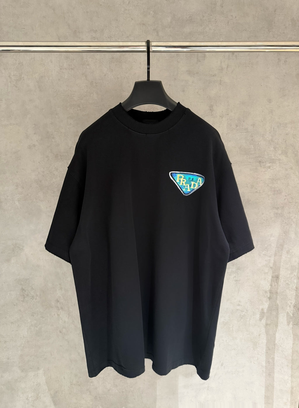 Playera Prada Triangle Patch
