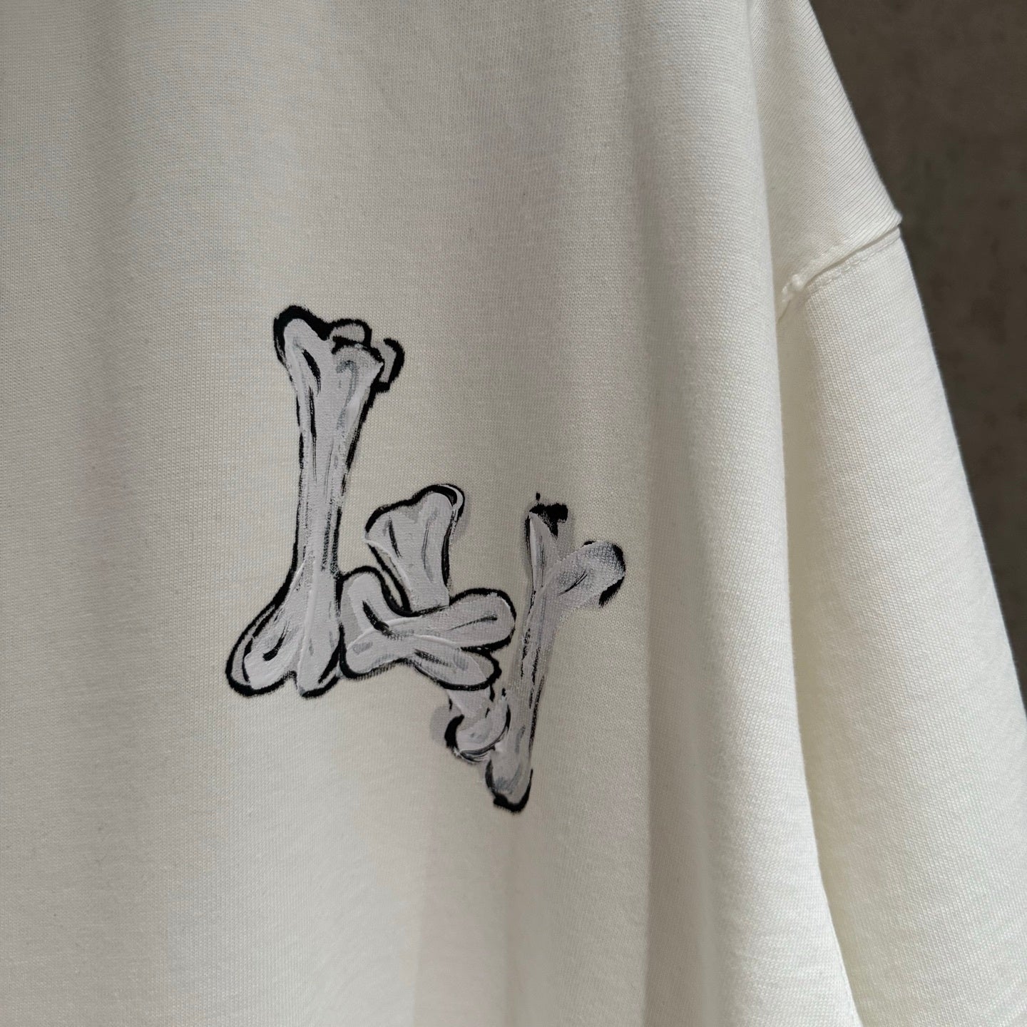 Playera Louis Vuitton LV Bones Blanca