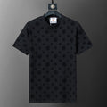 Playera Casablanca Monogram Heart Pattern Negro
